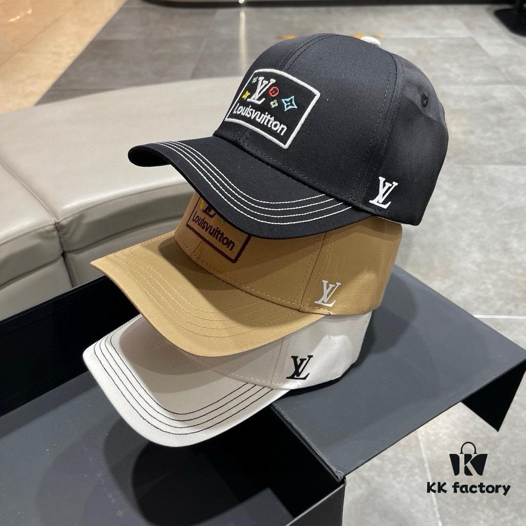 Louis Vuitton LV 2024 Spring/Summer New Arrival Boutique Embroidered Baseball Cap, Unisex Sun Hat, Fisherman Cap, Knit Cap