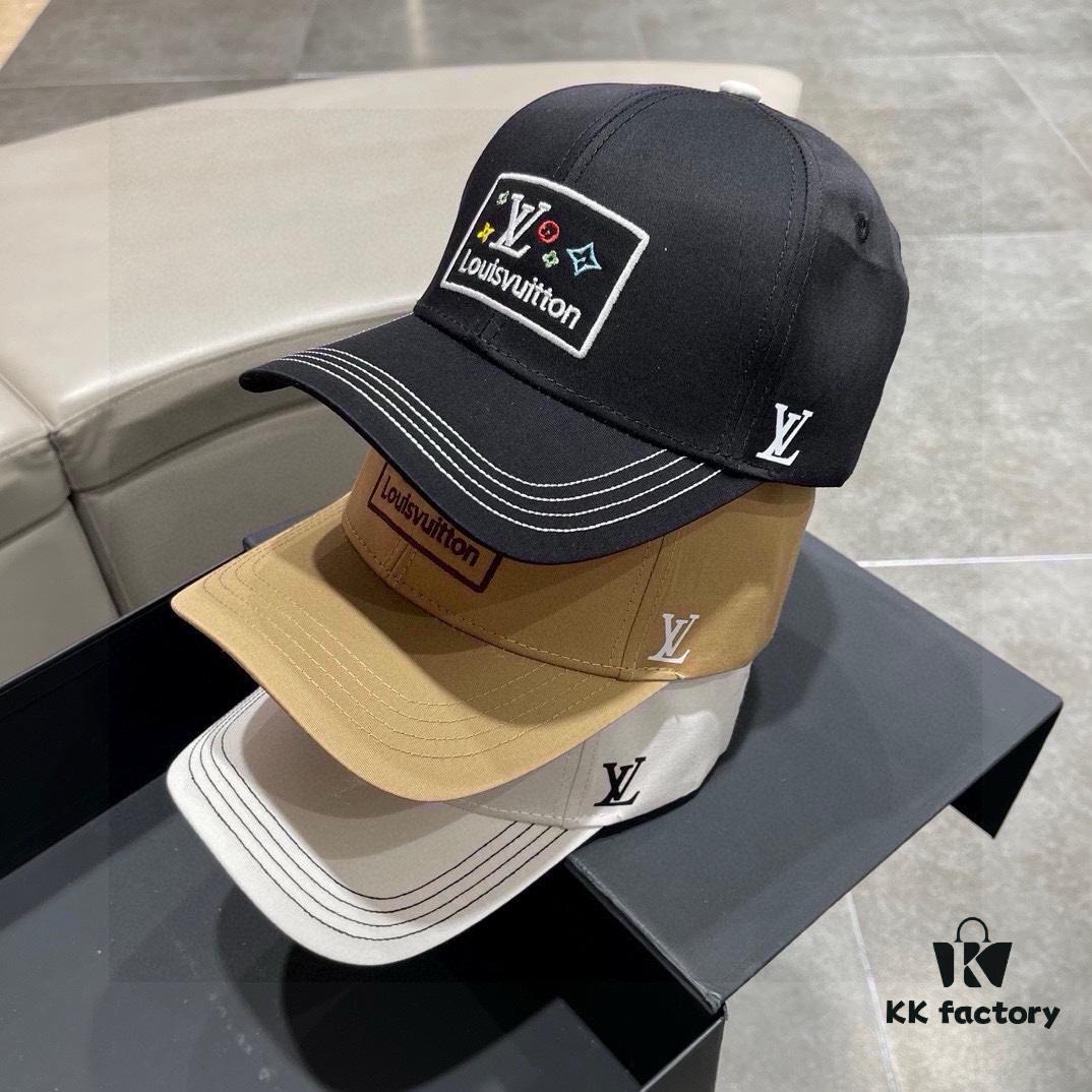 Louis Vuitton LV 2024 Spring/Summer New Arrival Embroidered Baseball Cap, Unisex Sun Hat, Fisherman Cap, Knit Cap
