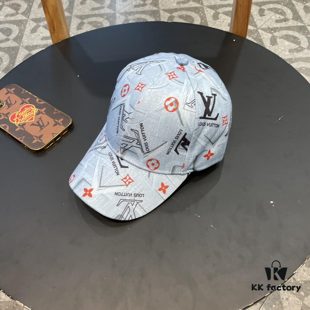 Louis Vuitton Baseball Cap, New LV Baseball Hat, Heavy Craftsmanship, Perfect Embroidery, High-End and Stylish, Unisex Matching Knit Fisherman Cap