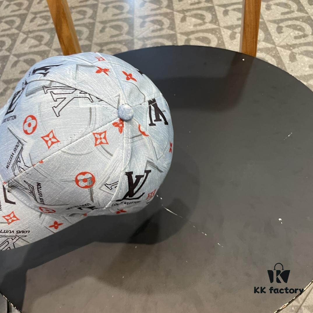 Louis Vuitton Baseball Cap, New LV Baseball Hat, Heavy Craftsmanship, Perfect Embroidery, High-End and Stylish, Unisex Matching Knit Fisherman Cap