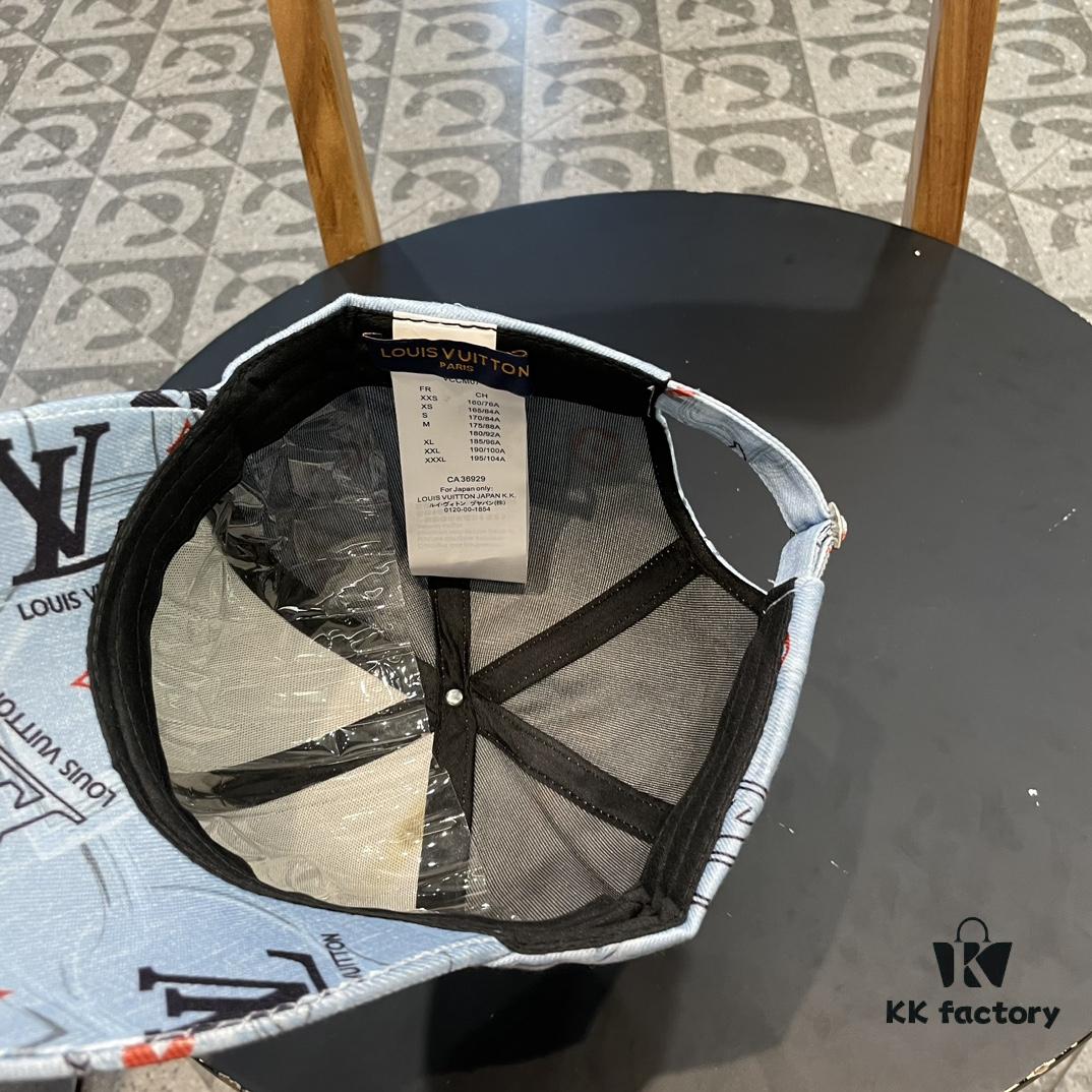 Louis Vuitton Baseball Cap, New LV Baseball Hat, Heavy Craftsmanship, Perfect Embroidery, High-End and Stylish, Unisex Matching Knit Fisherman Cap