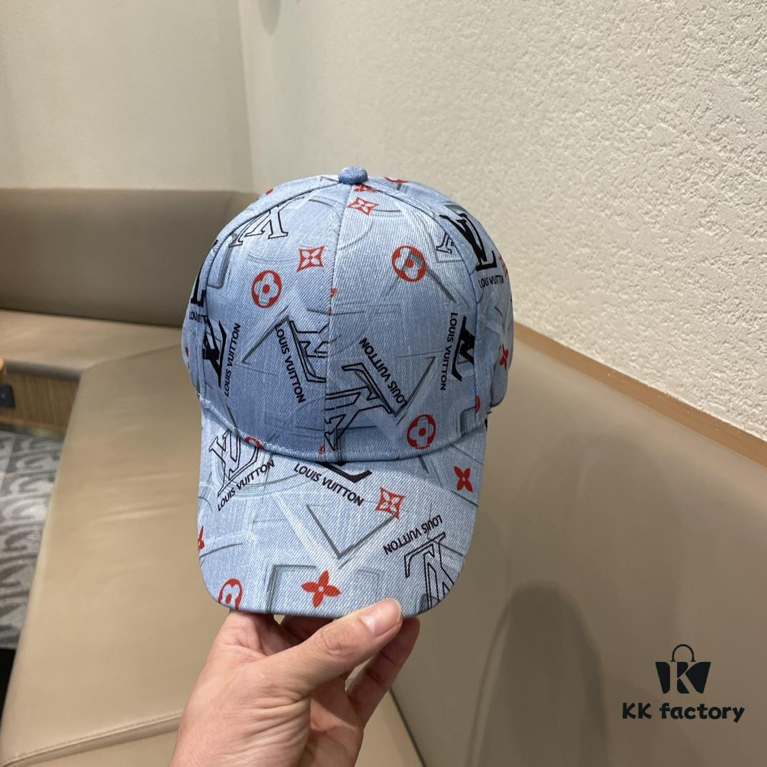 Louis Vuitton Baseball Cap, New LV Baseball Hat, Heavy Craftsmanship, Perfect Embroidery, High-End and Stylish, Unisex Matching Knit Fisherman Cap