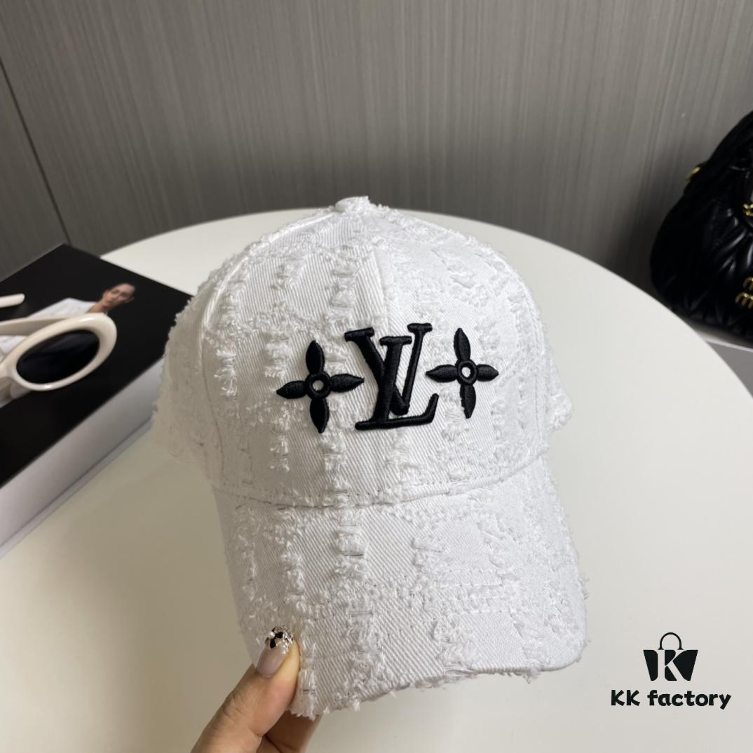 Louis Vuitton Embroidered Baseball Cap, Cabinet Hot-Selling Style, Pure Cotton Lining, Lightweight and Breathable