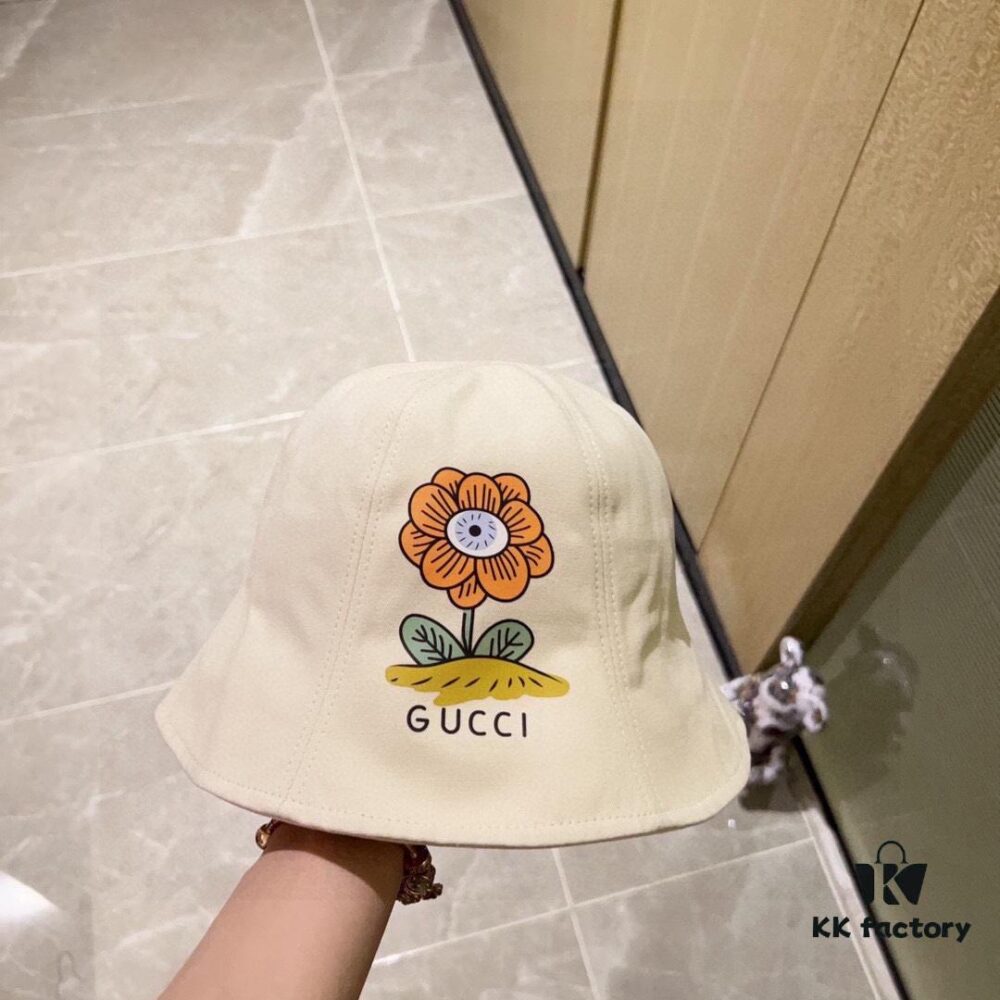 Gucci 2024 New Spring/Summer Dome Floral Bucket Hat with Dust Bag