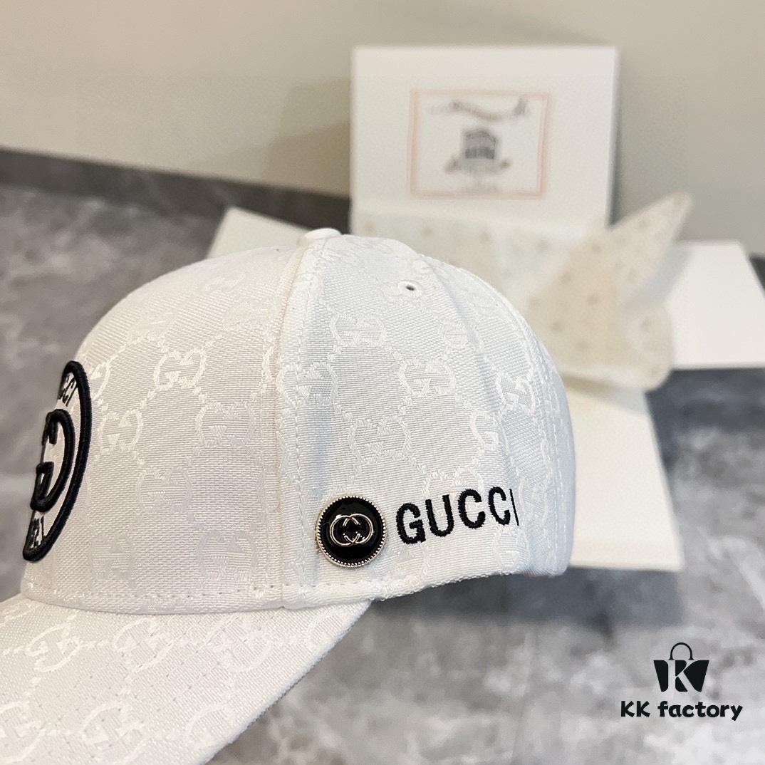 Special Price 💛 Comes with Dust Bag. [GUCCI] 2024 Spring/Summer New Arrival Heavy Embroidered Baseball Cap, Classic Counter Style Unisex Fisherman Cap Knit Hat