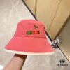 GUCCI Unisex 2024 New Arrival Multicolor Candy-Tone Adjustable Fisherman Hat with Dust Bag