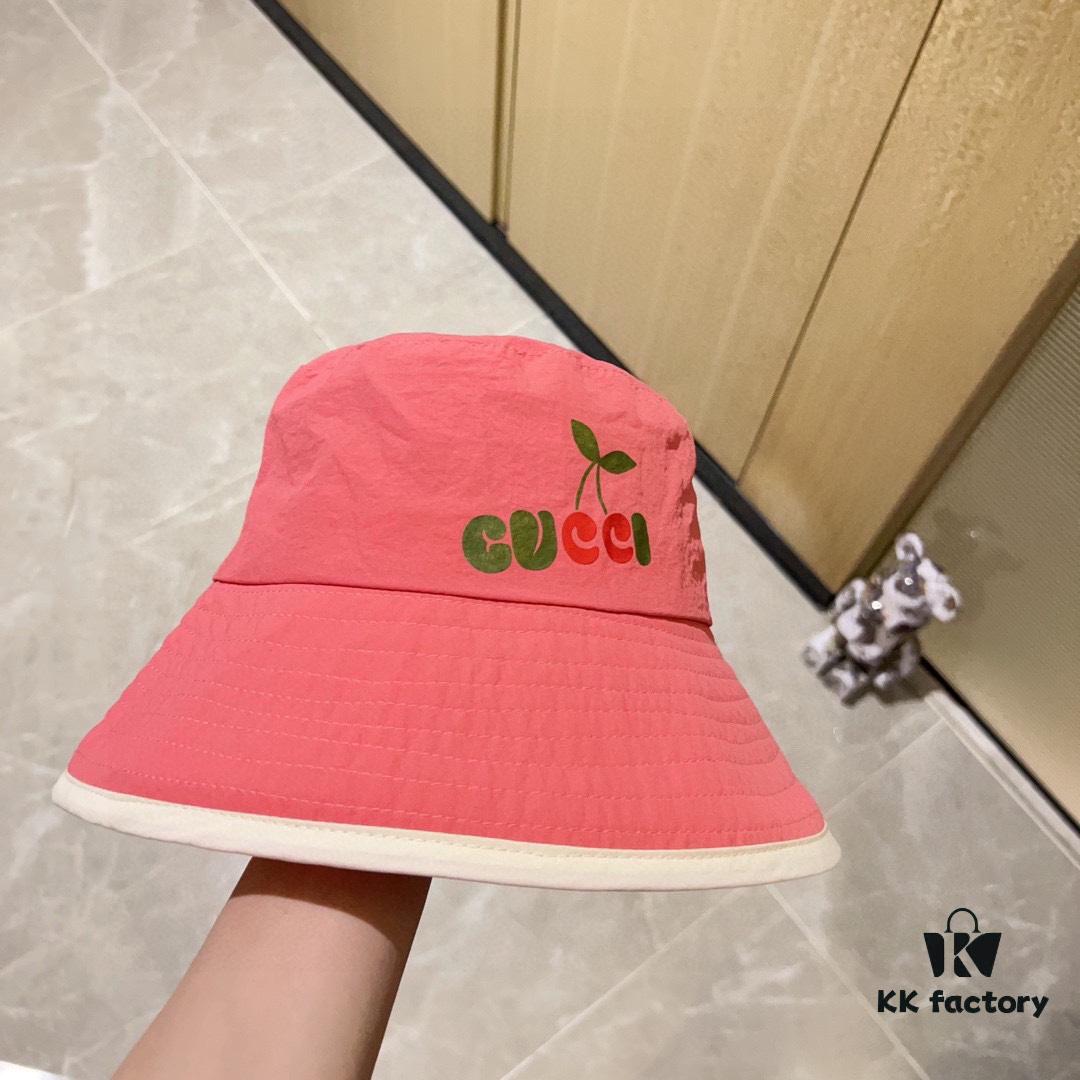 GUCCI Unisex 2024 New Arrival Multicolor Candy-Tone Adjustable Fisherman Hat with Dust Bag