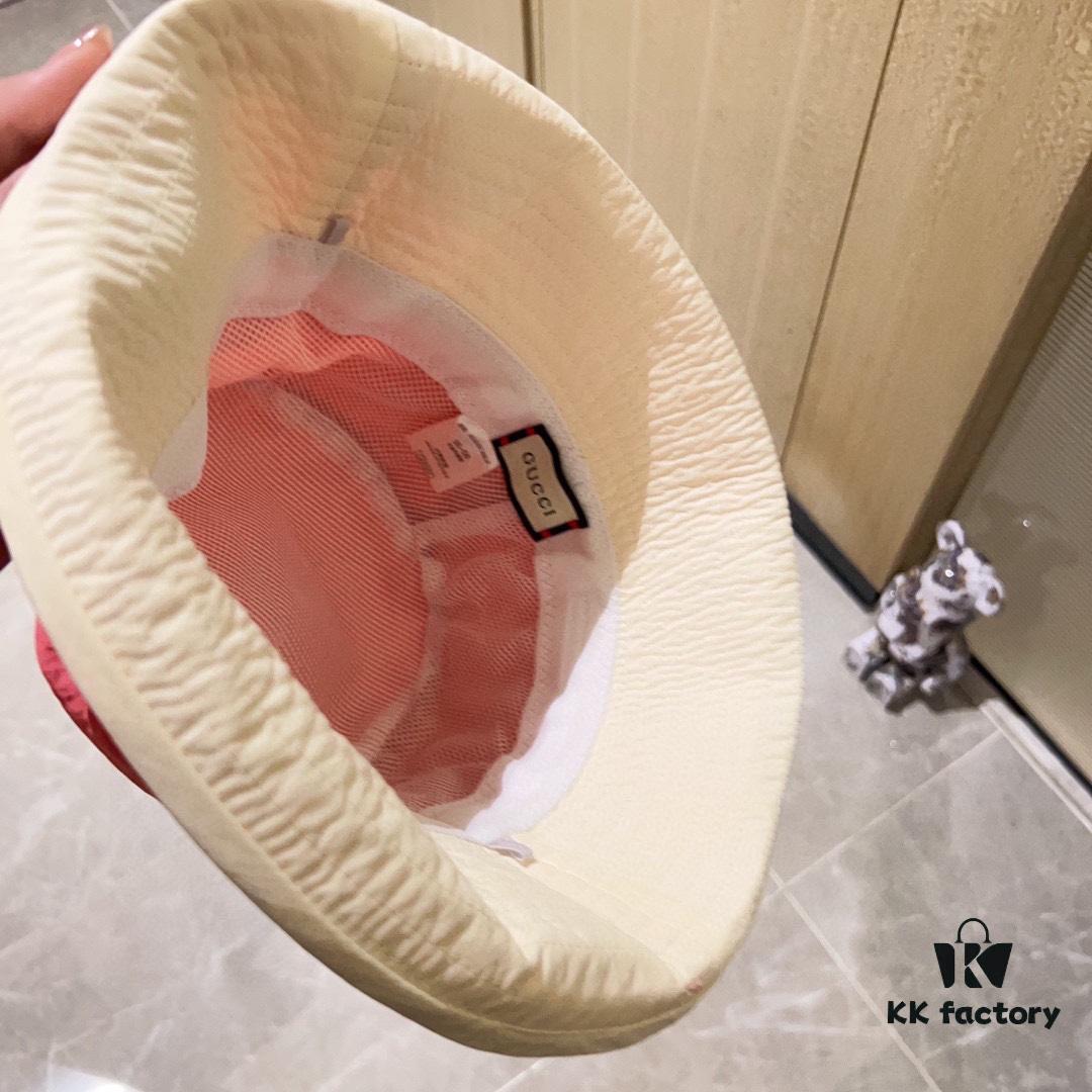 GUCCI Unisex 2024 New Arrival Multicolor Candy-Tone Adjustable Fisherman Hat with Dust Bag