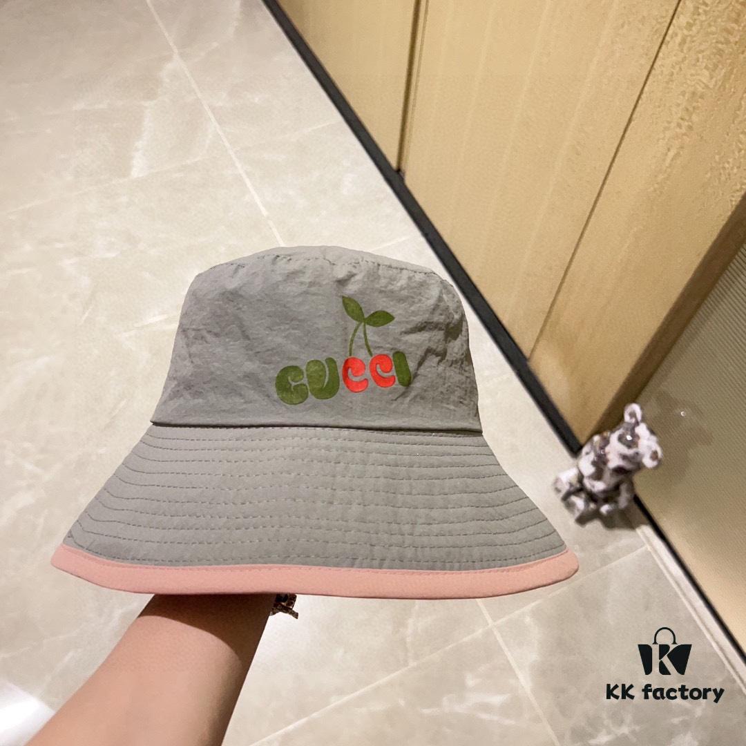 GUCCI Unisex 2024 New Arrival Multicolor Candy-Tone Adjustable Fisherman Hat with Dust Bag