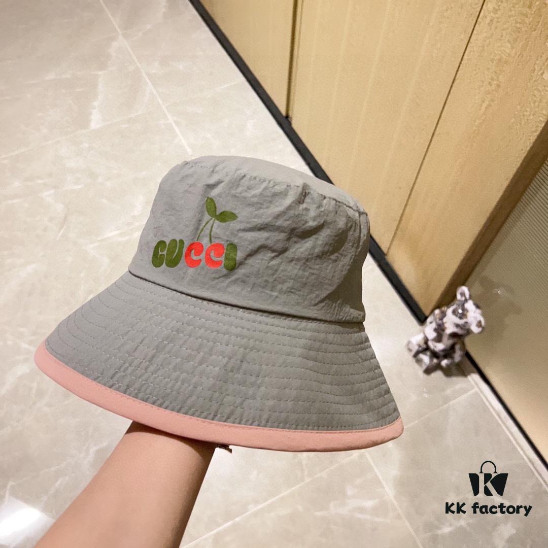 GUCCI Unisex 2024 New Arrival Multicolor Candy-Tone Adjustable Fisherman Hat with Dust Bag