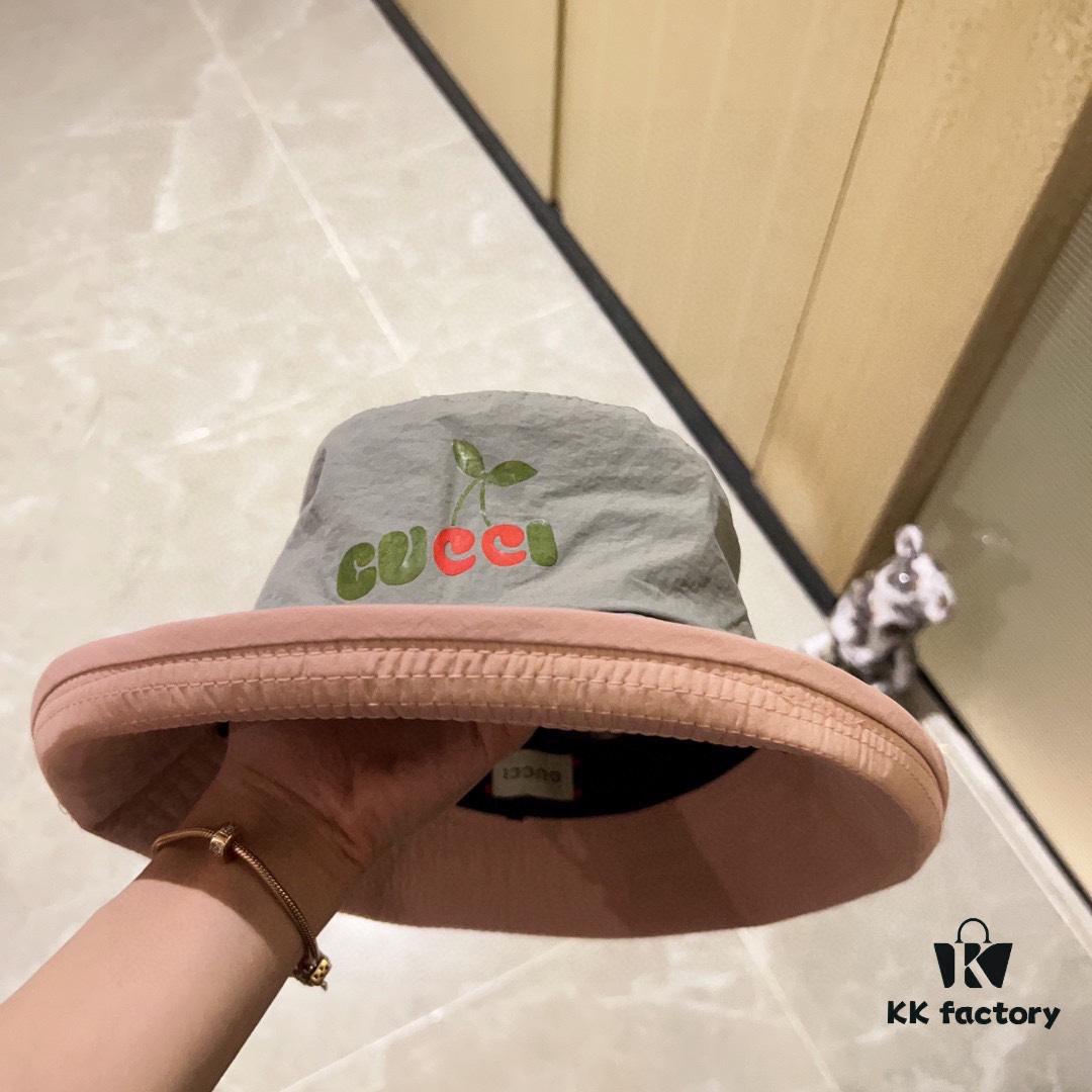 GUCCI Unisex 2024 New Arrival Multicolor Candy-Tone Adjustable Fisherman Hat with Dust Bag