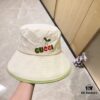 GUCCI Unisex 2024 New Arrival Color-Block Candy-Tone Adjustable Fisherman Hat with Dust Bag