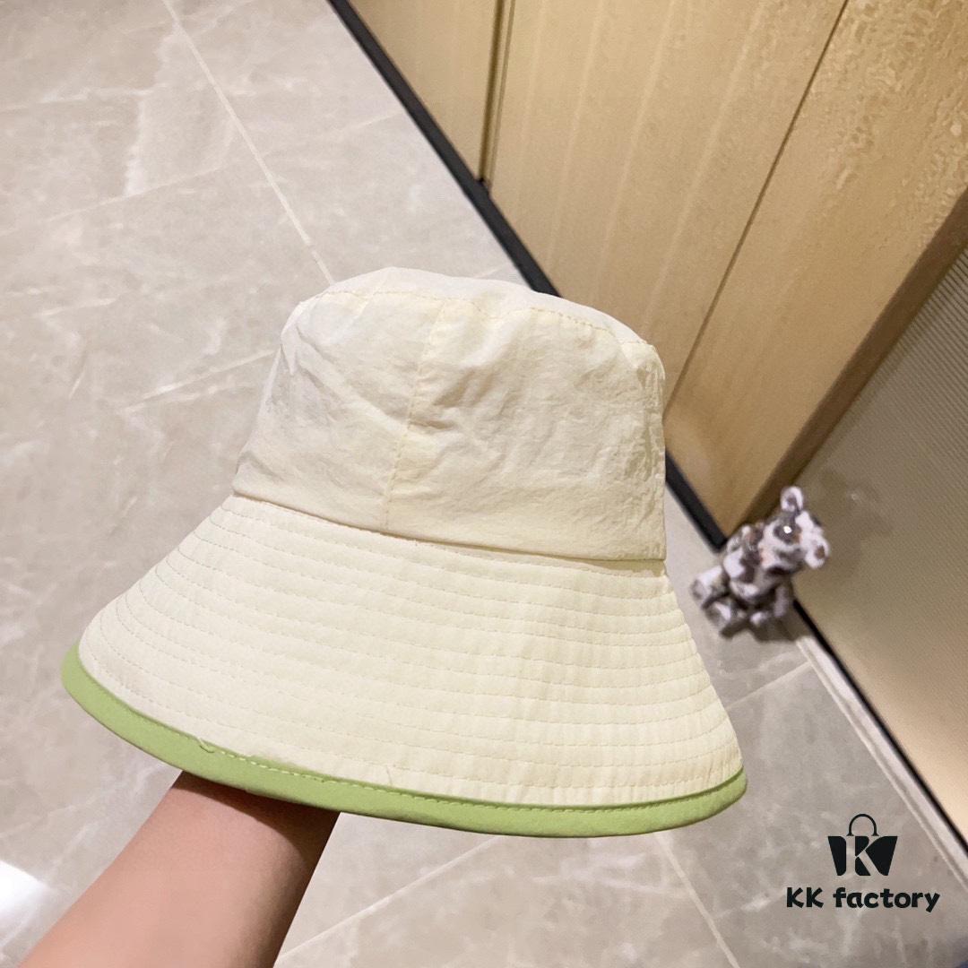 GUCCI Unisex 2024 New Arrival Color-Block Candy-Tone Adjustable Fisherman Hat with Dust Bag