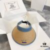 GUCCI Xiangqi 2024 Summer New Arrivals Patchwork Rhinestone Sun Hat with Open Crown