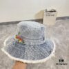Gucci 2024 Spring New Arrival Denim Fisherman Hat, Unisex Fashion Style