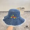 Gucci 2024 Spring New Arrival Denim Fisherman Hat, Unisex Fashion Style