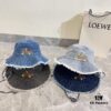 Gucci 2024 Spring New Arrival Denim Fisherman Hat, Unisex Fashion Style with Dragon Year Element