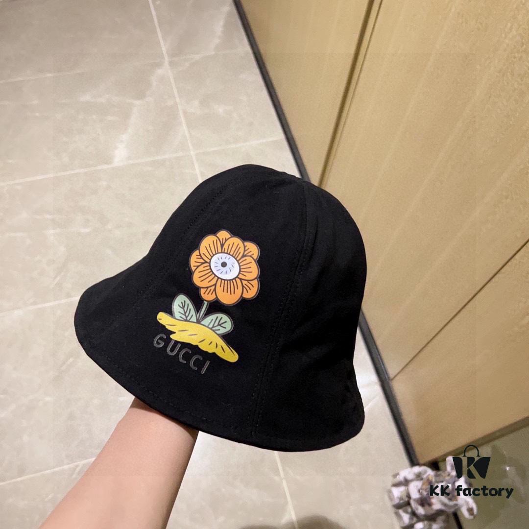 Gucci 2024 New Spring/Summer Dome Flower Popular Bucket Hat