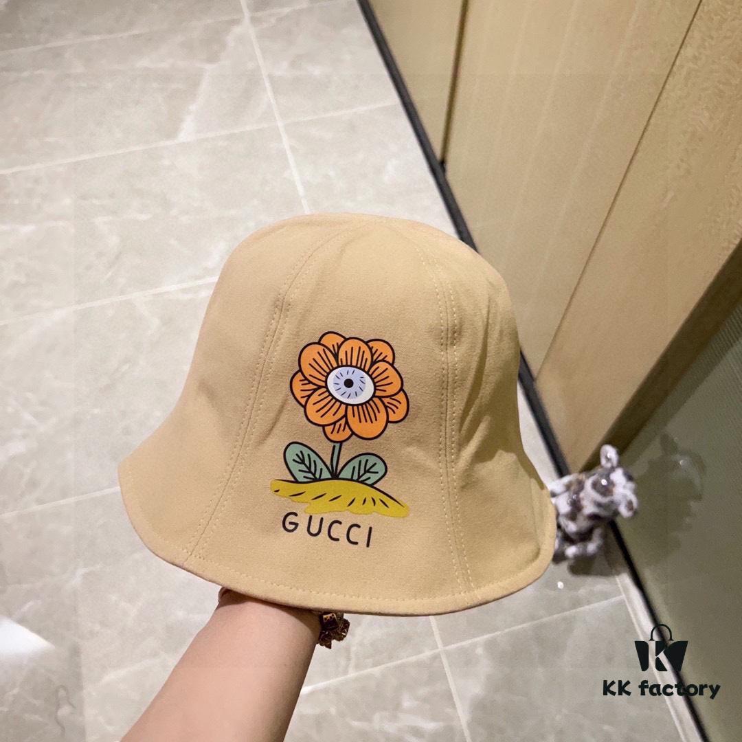 Gucci 2024 New Spring/Summer Dome Flower Popular Bucket Hat