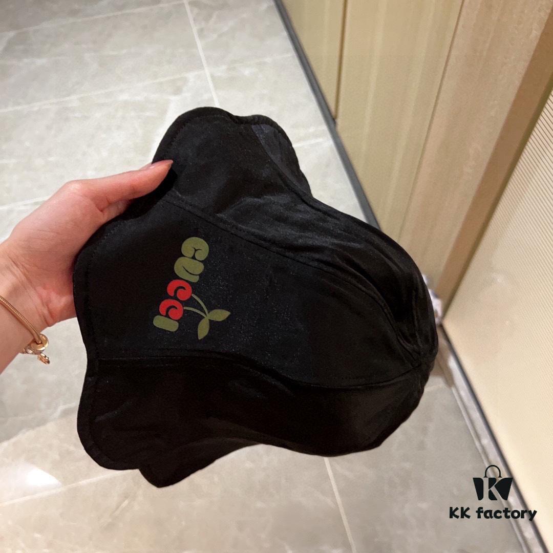 GUCCI Wave-Brim Waterproof Smooth Surface Fisherman Hat 2024 Spring/Summer Collection