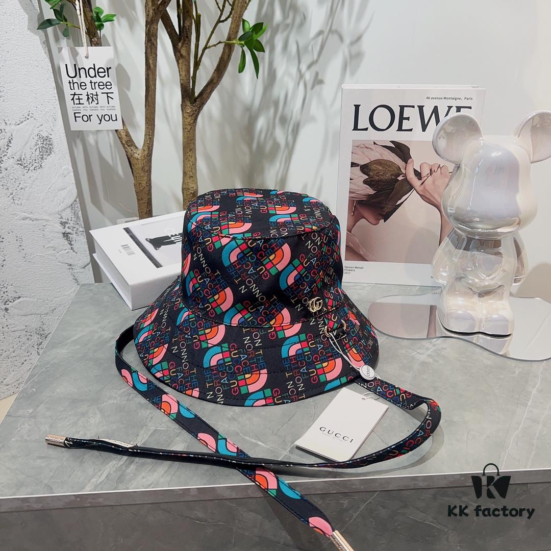 Gucci x The North Face Co-Branded Summer Lightweight Sun Protection Hat - Fashionable All-Match Fisherman, Baseball, and Knit Cap