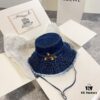 Gucci 2024 Spring New Arrival Denim Fisherman Hat, Unisex Trendy Style with Zodiac Dragon Year Design