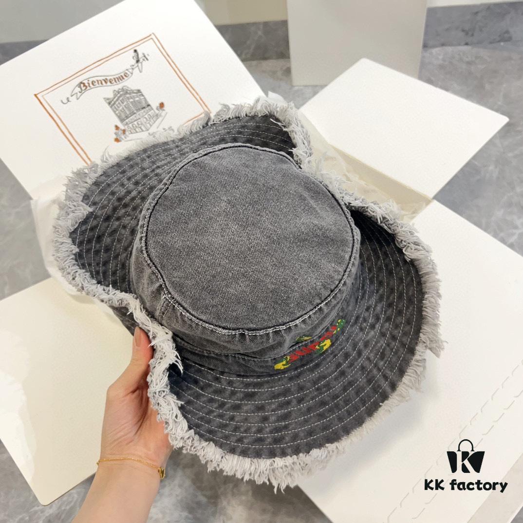 Gucci 2024 Spring New Arrival Denim Fisherman Hat, Unisex Fashion Style