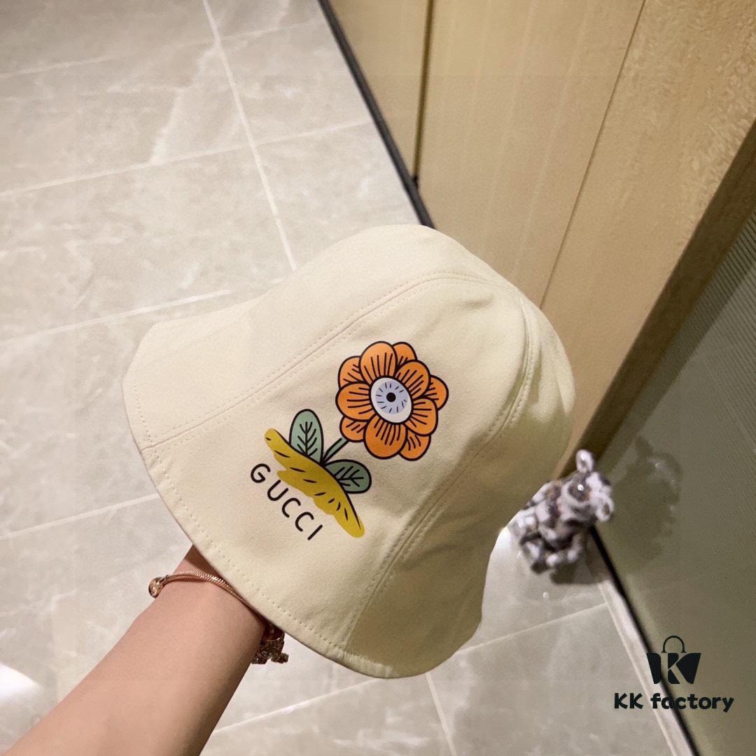 Gucci 2024 New Spring/Summer Dome Flower Popular Bucket Hat