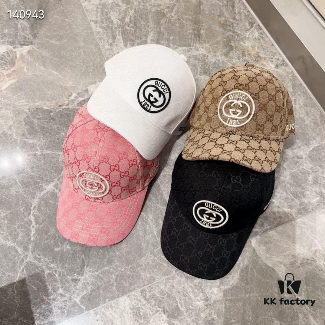 Special Price 💛 Comes with Dust Bag. [GUCCI] 2024 Spring/Summer New Embroidered Baseball Cap, Trendy Fisherman Hat, Knit Cap