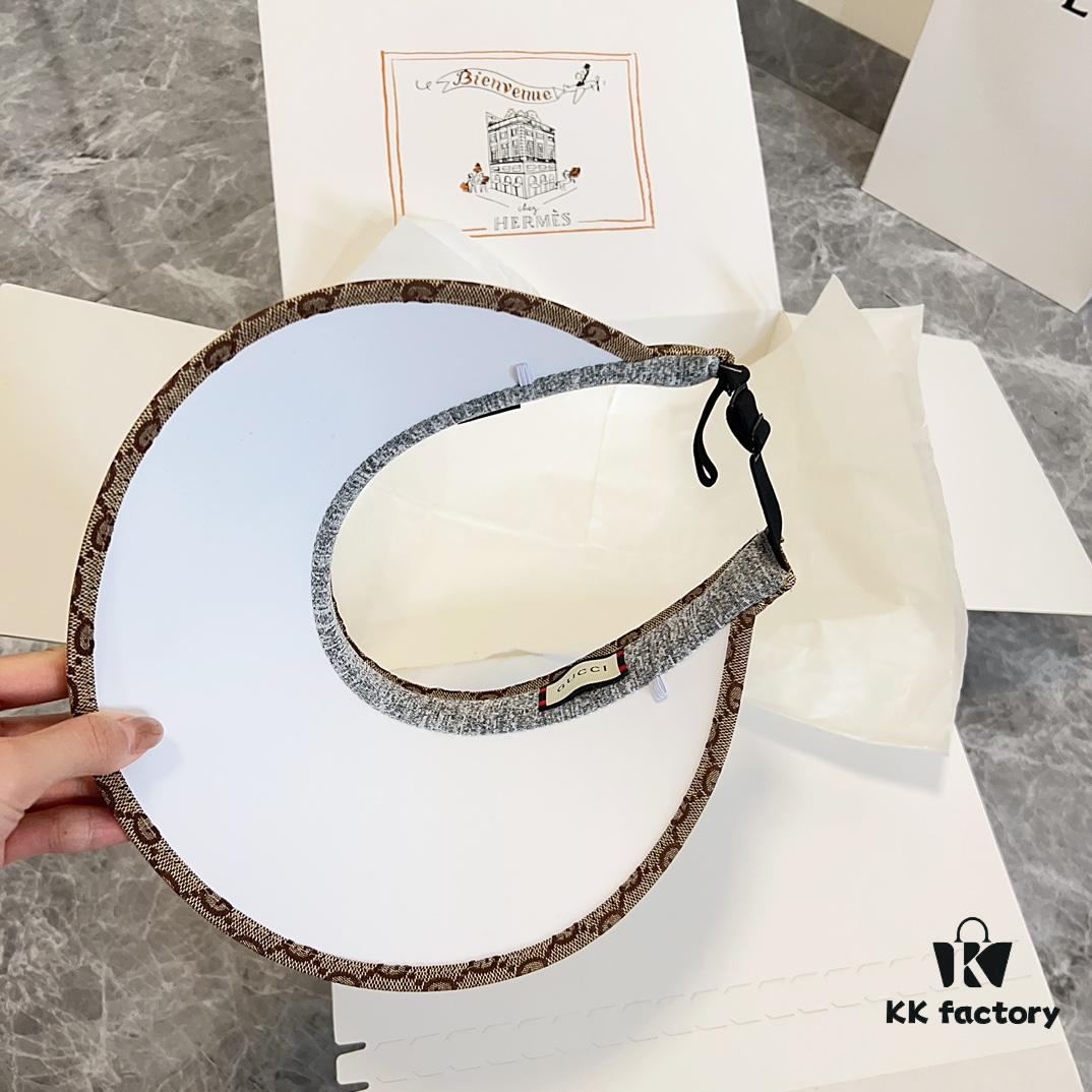 GUCCI Summer 2024 New Arrival Exclusive Patchwork Sun Hat with Open Top – Unisex Casual Streetwear Cap, Fisherman Hat, Baseball Cap, Knit Hat