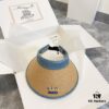 GUCCI Summer 2024 New Arrival Patchwork Rhinestone Sun Hat with Dust Bag