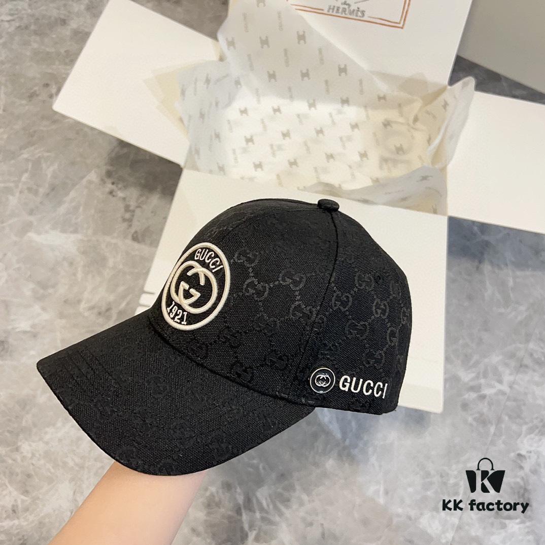 Special Price 💛 with Dust Bag. [GUCCI] 2024 Spring Collection Heavy Embroidered Baseball Cap, Classic Counter Style Unisex Fisherman Knit Hat