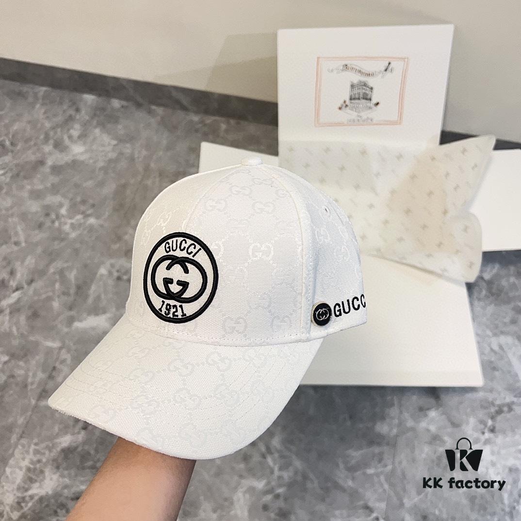 Special Price 💛 Comes with Dust Bag. [GUCCI] 2024 Spring/Summer New Heavy Embroidery Baseball Cap, Classic Counter Style, Unisex Fisherman Knit Hat