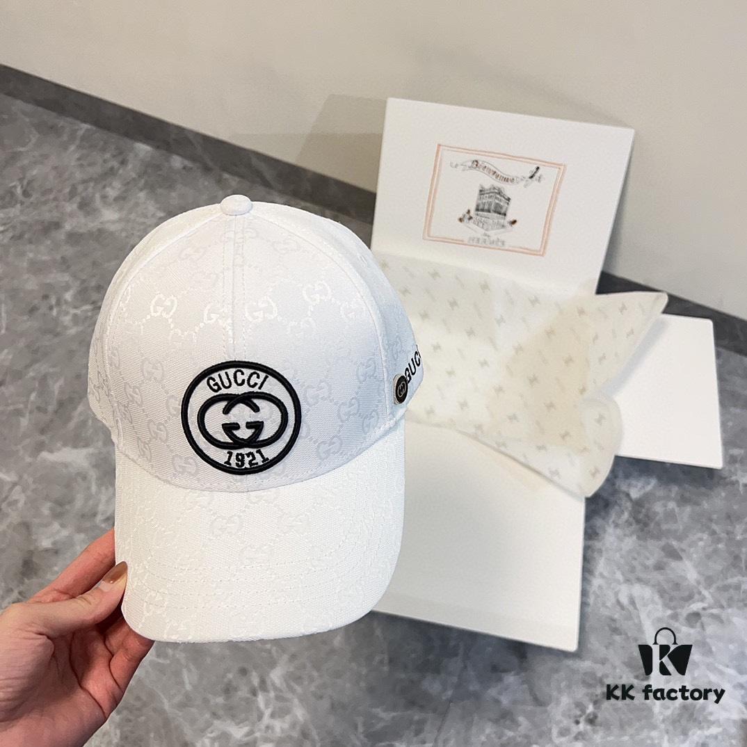 Special Price 💛 Comes with Dust Bag. [GUCCI] 2024 Spring/Summer New Heavy Embroidery Baseball Cap, Classic Counter Style, Unisex Fisherman Knit Hat