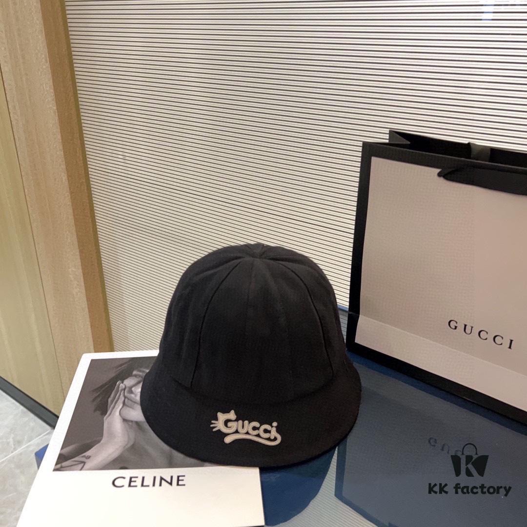 Gucci x Special Dust Bag [Gucci] 2024 New Dome Playful Mini Bucket Hat Fisherman Hat