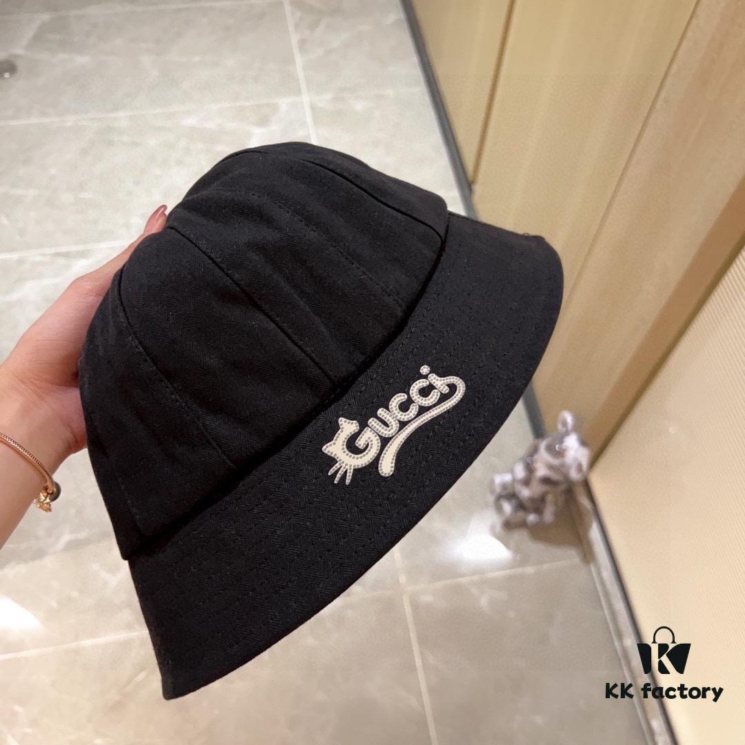 Gucci x Special Dust Bag [Gucci] 2024 New Dome Playful Mini Bucket Hat Fisherman Hat