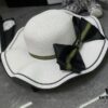 Special Price 💛 With Dust Bag 【Gucci】2024 New Wide-Brimmed Ruffled Bow Straw Hat