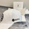 Special Price 💛 Comes with Dust Bag. [GUCCI] 2024 Spring/Summer New Arrival Heavy Embroidered Baseball Cap, Classic Counter Style, Unisex Fisherman Knit Hat