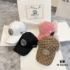 Special Price 💛 Comes with Dust Bag. [GUCCI] 2024 Spring/Summer New Arrival Heavy Embroidered Baseball Cap, Classic Counter Style, Unisex Fisherman Knit Hat