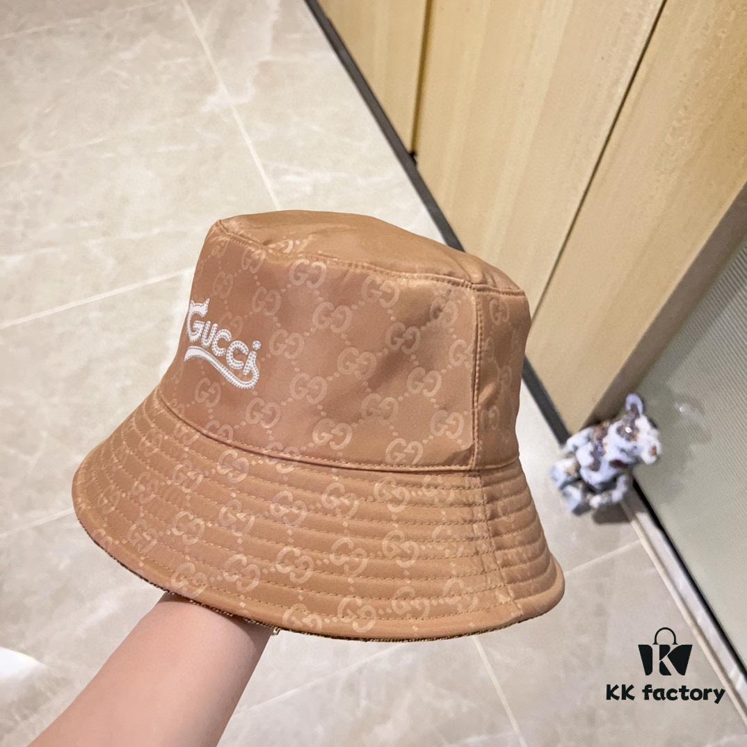 GUCCI x Dust Bag Included [2024 New Arrival] Luxury Unisex Reversible Fisherman Hat