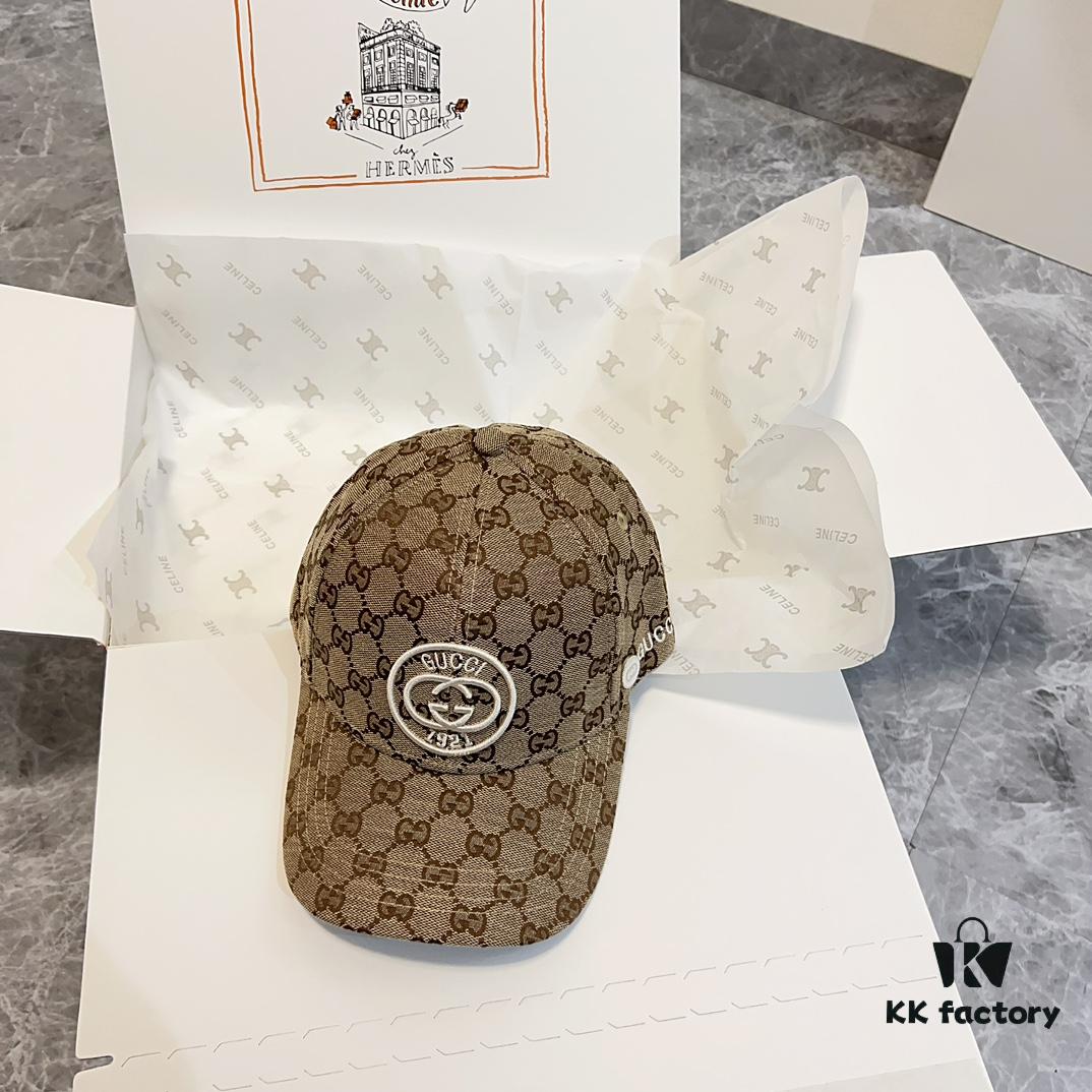 Special Price 💛 Comes with Dust Bag. [GUCCI] 2024 Spring/Summer New Heavy Embroidery Baseball Cap, Classic Counter Style Unisex Fisherman Cap Knit Hat