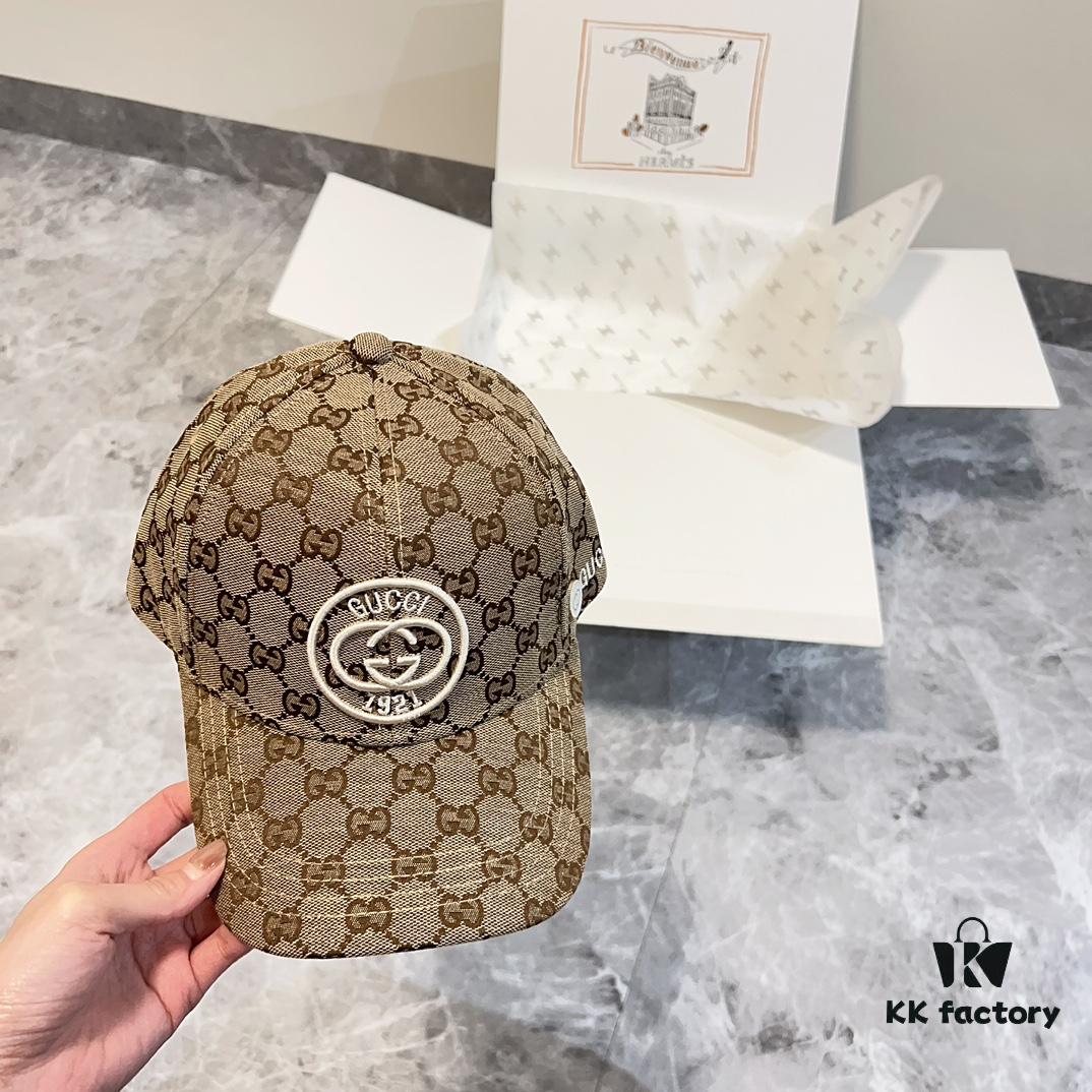 Special Price 💛 Comes with Dust Bag. [GUCCI] 2024 Spring/Summer New Heavy Embroidery Baseball Cap, Classic Counter Style Unisex Fisherman Cap Knit Hat