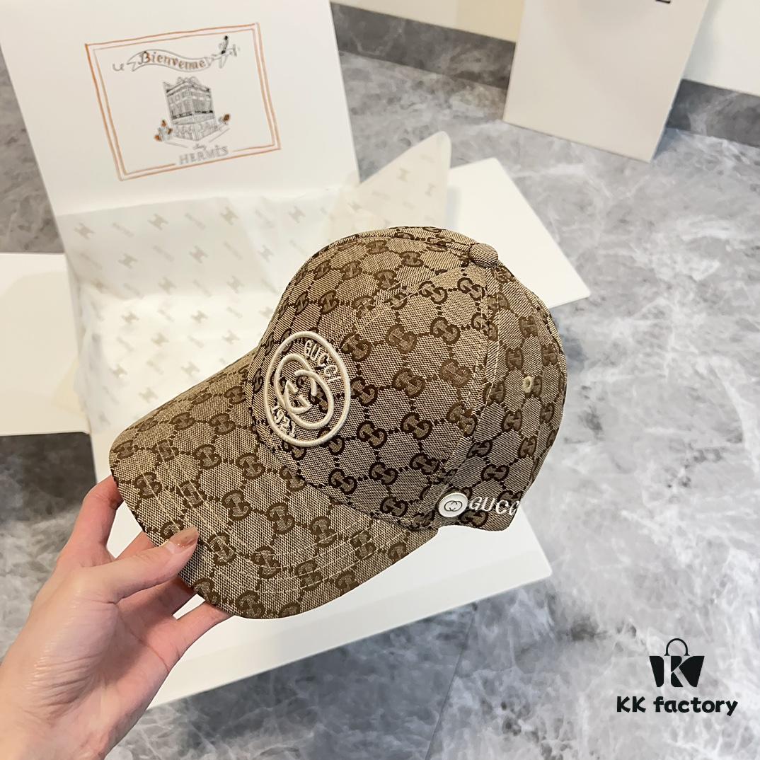 Special Price 💛 Comes with Dust Bag. [GUCCI] 2024 Spring/Summer New Heavy Embroidery Baseball Cap, Classic Counter Style Unisex Fisherman Cap Knit Hat