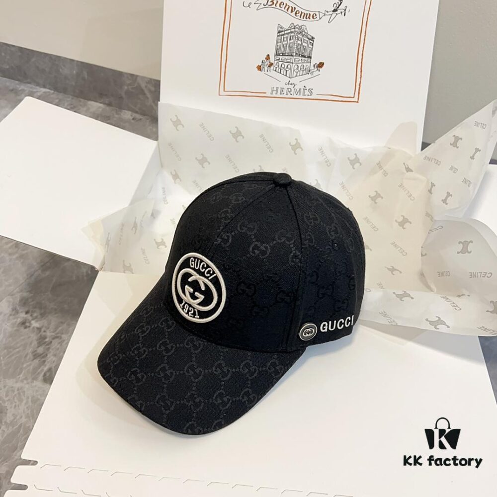 Special Price 💛 With Dust Bag. [GUCCI] 2024 Spring Collection Heavy Embroidered Baseball Cap, Classic Counter Style Unisex Hat, Fisherman Cap, Knit Cap