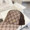 Special Price 💛 Comes with Dust Bag. [GUCCI] 2024 Spring/Summer New Hollow-out Patchwork Baseball Cap, Classic Leather Unisex Hat, Fisherman Cap, Knit Cap