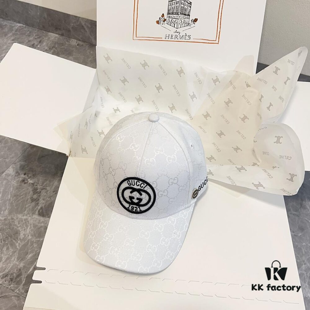 Special Price 💛 With Dust Bag. [GUCCI] 2024 Spring Collection Heavy Embroidered Baseball Cap, Classic Store Model Unisex Fisherman Cap Knit Hat