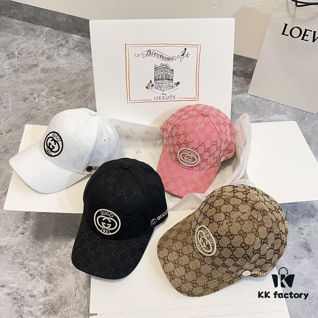 Special Price 💛 With Dust Bag. [GUCCI] 2024 Spring Collection Heavy Embroidered Baseball Cap, Classic Store Model Unisex Fisherman Cap Knit Hat