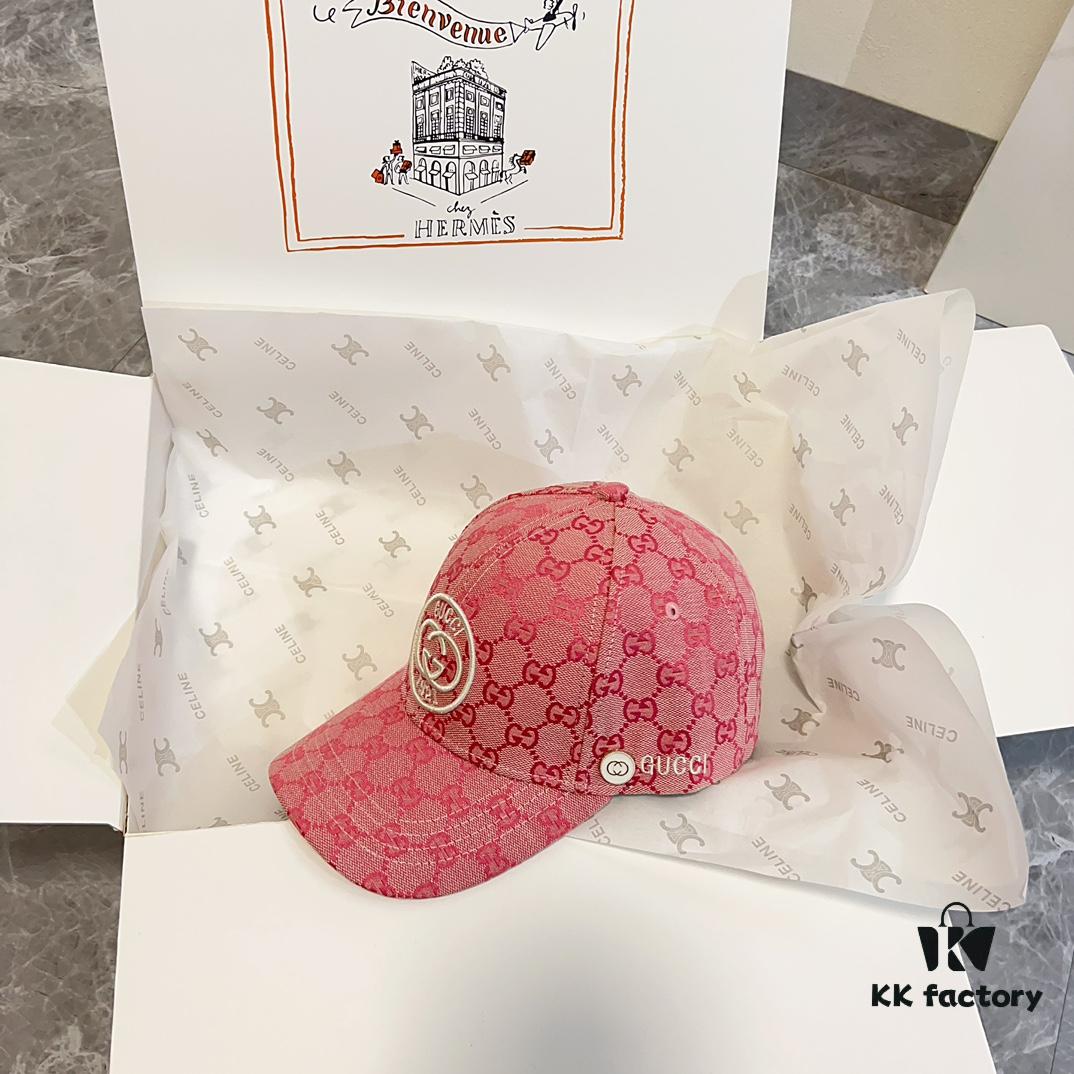 Special Price 💛 Comes with Dust Bag. [GUCCI] 2024 Spring/Summer New Arrival Heavy Embroidered Baseball Cap, Classic Counter Style, Unisex Fisherman Knit Hat