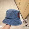 GUCCI x Dust Bag Included 2024 New Vintage Denim Unisex Fisherman Hat