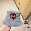 GUCCI Unisex Denim Bucket Hat 2024 New Arrival with Dust Bag